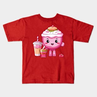 kawaii Ice cream  T-Shirt cute Candy food gilrl funny Kids T-Shirt